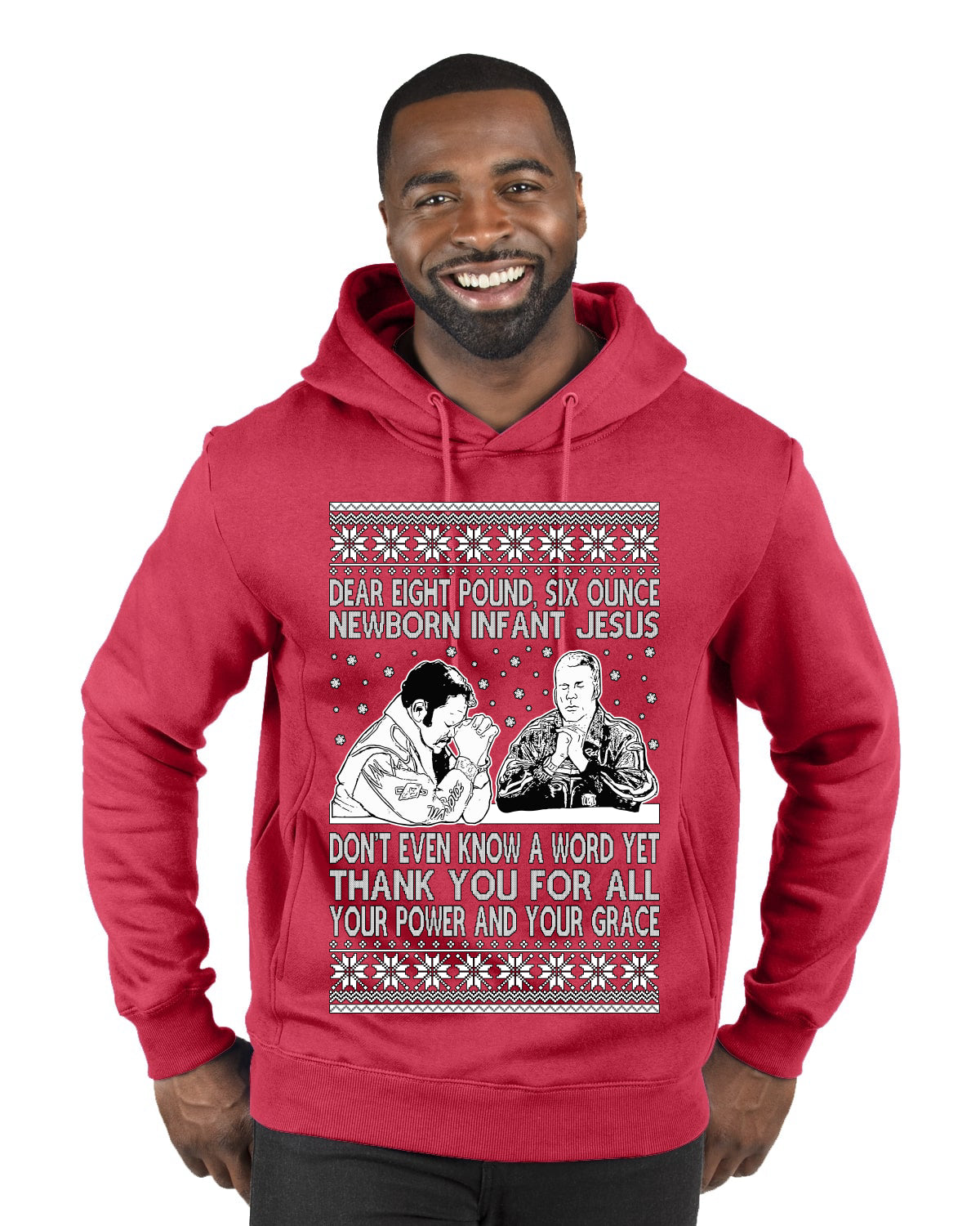 8 Pound 6 Ounce Baby Jesus Shake and Bake, Birthday Jesus,Christmas Gifts, Funny Xmas Gift Idea, Ugly Christmas Sweater Premium Graphic Hoodie Sweatshirt