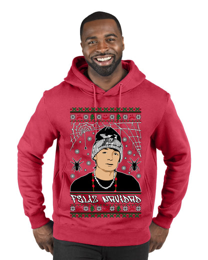 Peso Feliz Navidad Pluma, Feliz Navidad,  Christmas Gifts, Funny Xmas Gift Idea, Ugly Christmas Sweater Premium Graphic Hoodie Sweatshirt