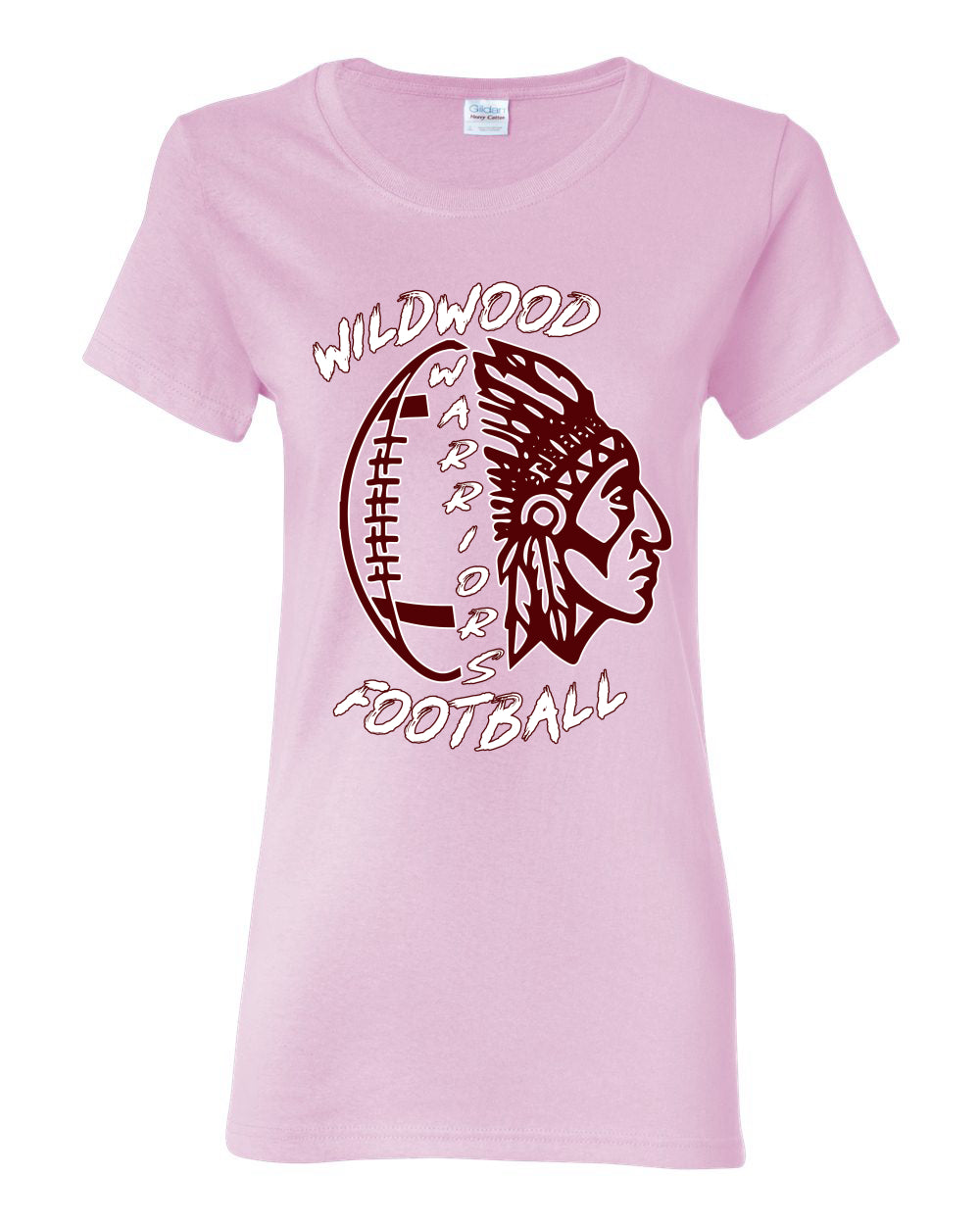 Warrior Football Sports Womens Graphic T-Shirt