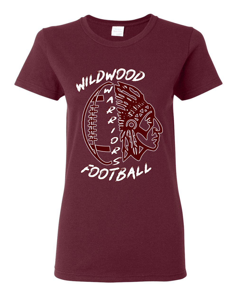 Warrior Football Sports Womens Graphic T-Shirt