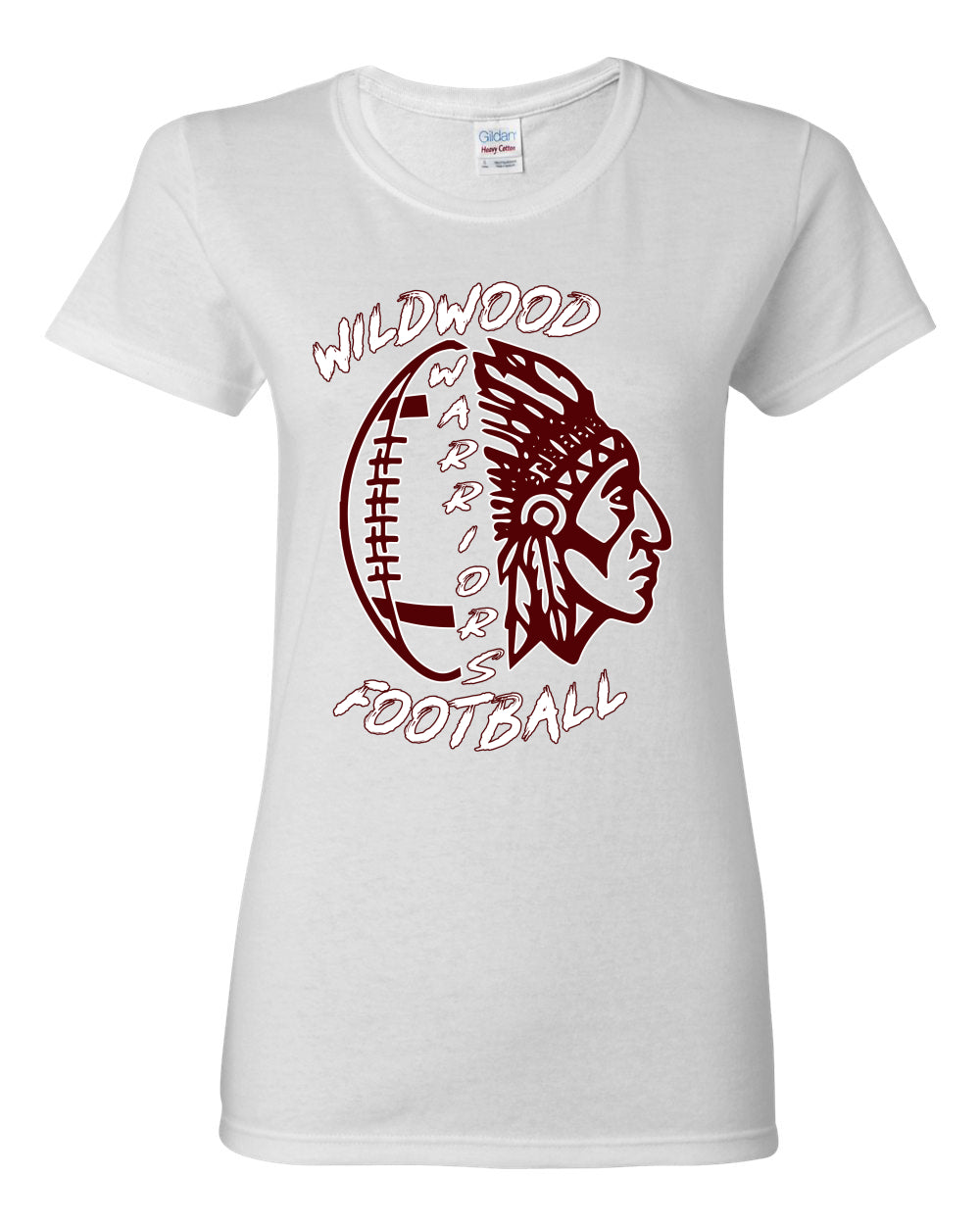 Warrior Football Sports Womens Graphic T-Shirt