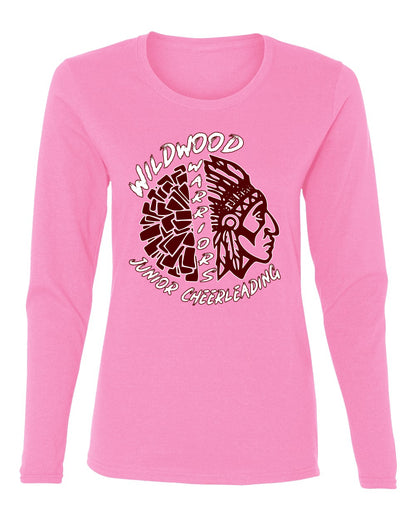 Wild Wood Warriors Sports Womens Graphic Long Sleeve T-Shirt