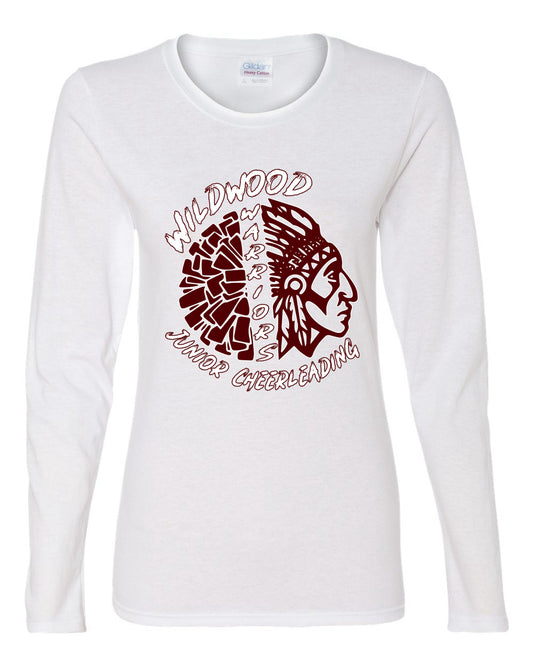 Wild Wood Warriors Sports Womens Graphic Long Sleeve T-Shirt