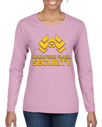 Nakatomi Plaza Security Movie Ugly Christmas Sweater, Christmas Gifts, Funny Xmas Gift Idea, Womens Graphic Long Sleeve T-Shirt