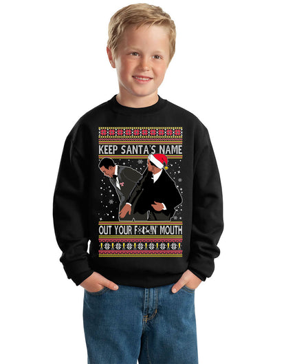 Will Slaps Chris Award Show Wife Joke Meme Clean Parody, Christmas Gifts, Funny Xmas Gift Idea Ugly Christmas Sweater Unisex Boys Girls Crewneck Graphic Sweatshirt