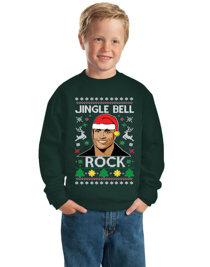 Jingle Bell Rock, Christmas Gifts, Funny Xmas Gift Idea Ugly Christmas Sweater Unisex Boys Girls Crewneck Graphic Sweatshirt