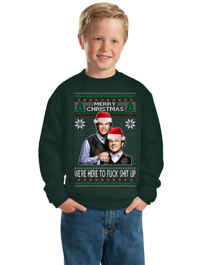 New Step Brothers, Christmas Gifts, Funny Xmas Gift Idea,  Ugly Christmas Sweater Unisex Boys Girls Crewneck Graphic Sweatshirt