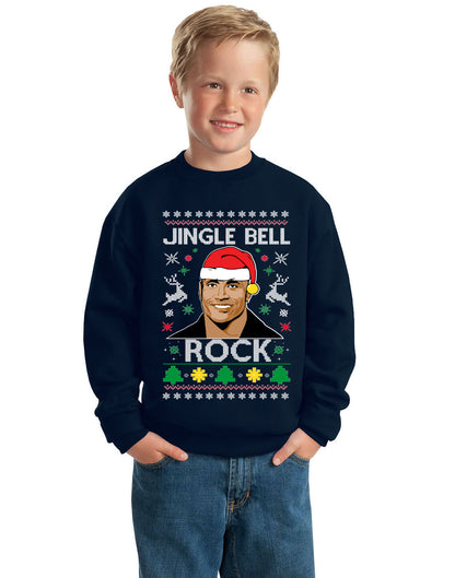Jingle Bell Rock, Christmas Gifts, Funny Xmas Gift Idea Ugly Christmas Sweater Unisex Boys Girls Crewneck Graphic Sweatshirt