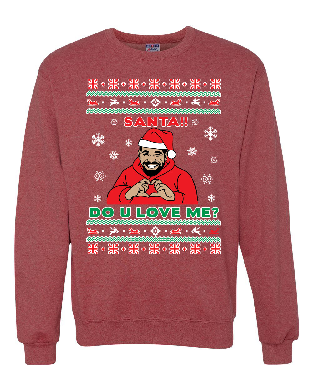Santa!! Do You Love Me? Ugly Christmas Sweater, Christmas Gifts, Funny Xmas Gift Idea, Ugly Christmas Sweater Unisex Crewneck Sweatshirt
