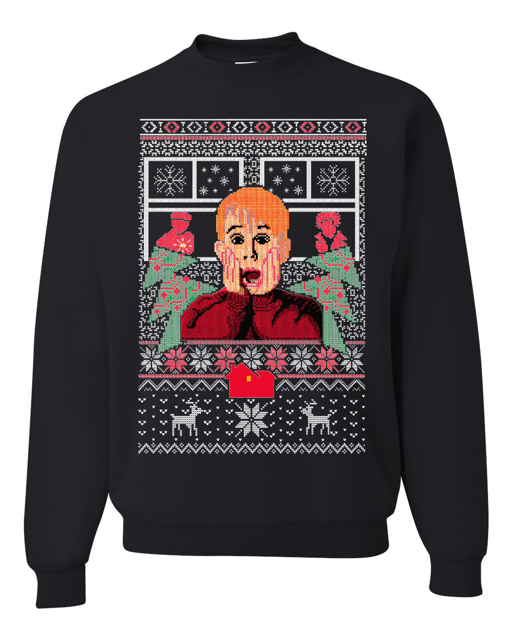 Kevin Merry Xmas Movie Fan, Christmas Gifts, Funny Xmas Gift Idea, Ugly Christmas Sweater Unisex Crewneck Sweatshirt