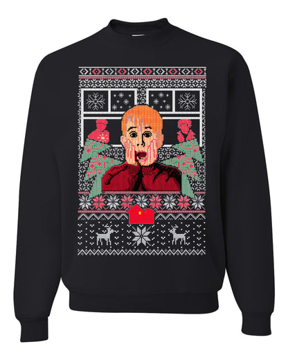 Kevin Merry Xmas Movie Fan, Christmas Gifts, Funny Xmas Gift Idea, Ugly Christmas Sweater Unisex Crewneck Sweatshirt
