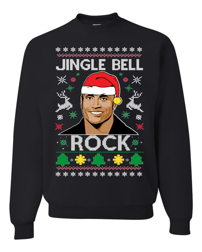 Jingle Bell Rock, Christmas Gifts, Funny Xmas Gift Idea, Ugly Christmas Sweater Unisex Crewneck Sweatshirt