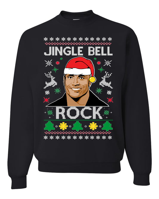 Jingle Bell Rock, Christmas Gifts, Funny Xmas Gift Idea, Ugly Christmas Sweater Unisex Crewneck Sweatshirt