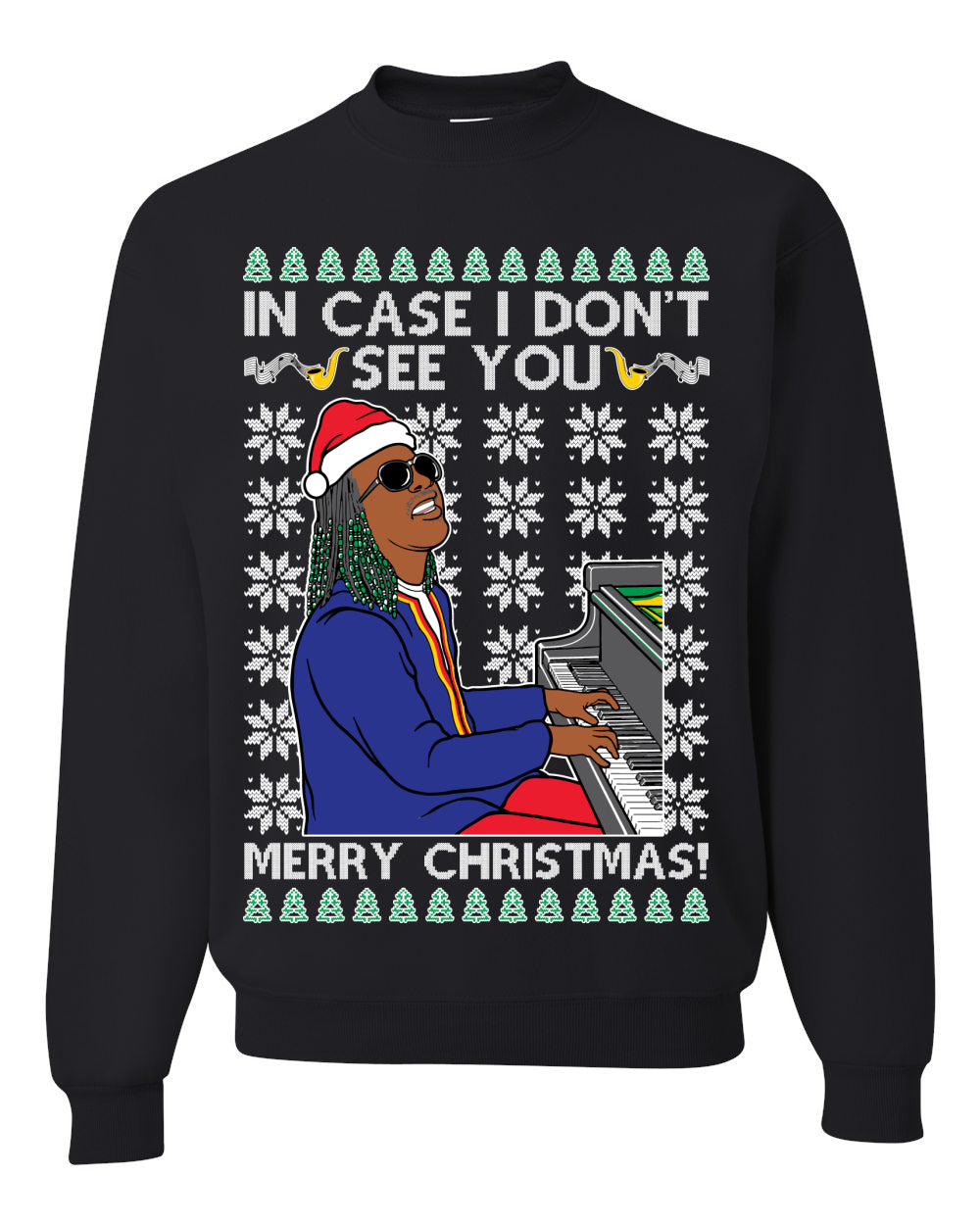 Ugly Unisex Crewneck Christmas Sweater If I Don't See You Merry Christmas, Shark & Hammer Ugly Christmas Sweater Unisex Crewneck Sweatshirt