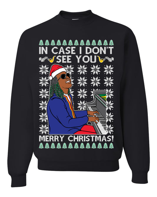 Ugly Unisex Crewneck Christmas Sweater If I Don't See You Merry Christmas, Shark & Hammer Ugly Christmas Sweater Unisex Crewneck Sweatshirt