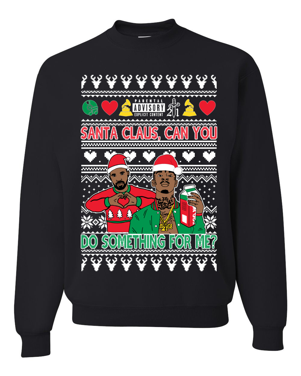 Santa Claus, Can You Do Something For Me? ,Christmas Gifts, Funny Xmas Gift Idea, Ugly Christmas Sweater Unisex Crewneck Sweatshirt