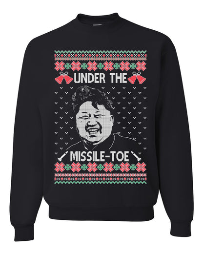 Under The Missle Toe ,Christmas Gifts, Funny Xmas Gift Idea, Ugly Christmas Sweater Unisex Crewneck Sweatshirt
