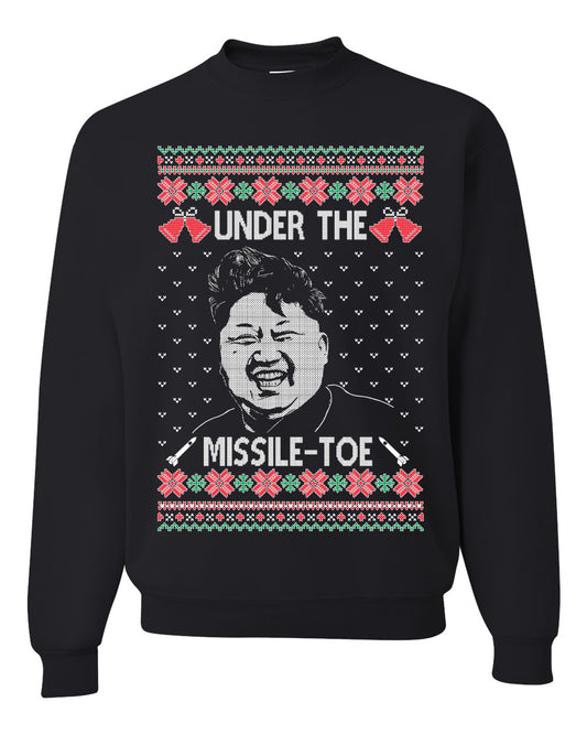 Under The Missle Toe ,Christmas Gifts, Funny Xmas Gift Idea, Ugly Christmas Sweater Unisex Crewneck Sweatshirt