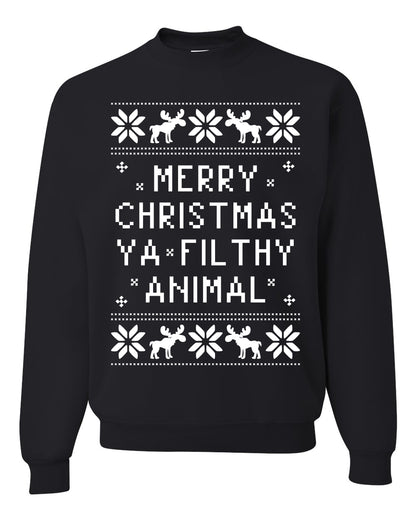 Baby's Ugly Christmas Bodysuit Sweater Kids Girls Boys Infant Merry Christmas Ya' Filthy Ugly Christmas Sweater Unisex Crewneck Sweatshirt