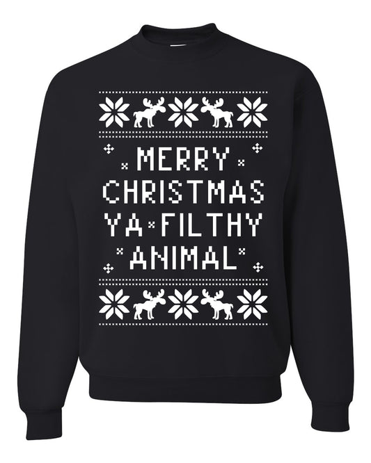 Baby's Ugly Christmas Bodysuit Sweater Kids Girls Boys Infant Merry Christmas Ya' Filthy Ugly Christmas Sweater Unisex Crewneck Sweatshirt
