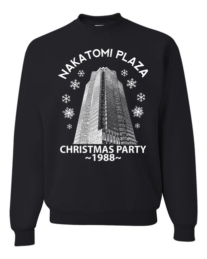 Classic McClane 1988 Nakatomi Plaza Ugly Longsleeve Christmas Sweater for Men Ugly Christmas Sweater Unisex Crewneck Sweatshirt