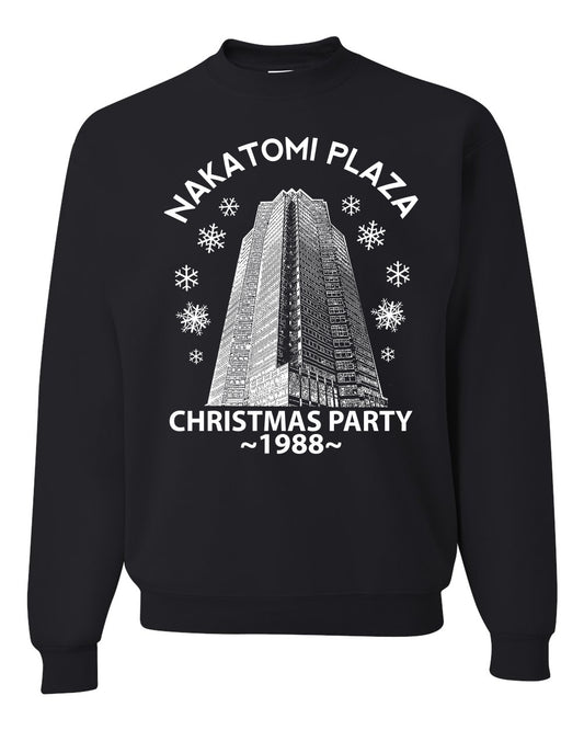 Classic McClane 1988 Nakatomi Plaza Ugly Longsleeve Christmas Sweater for Men Ugly Christmas Sweater Unisex Crewneck Sweatshirt