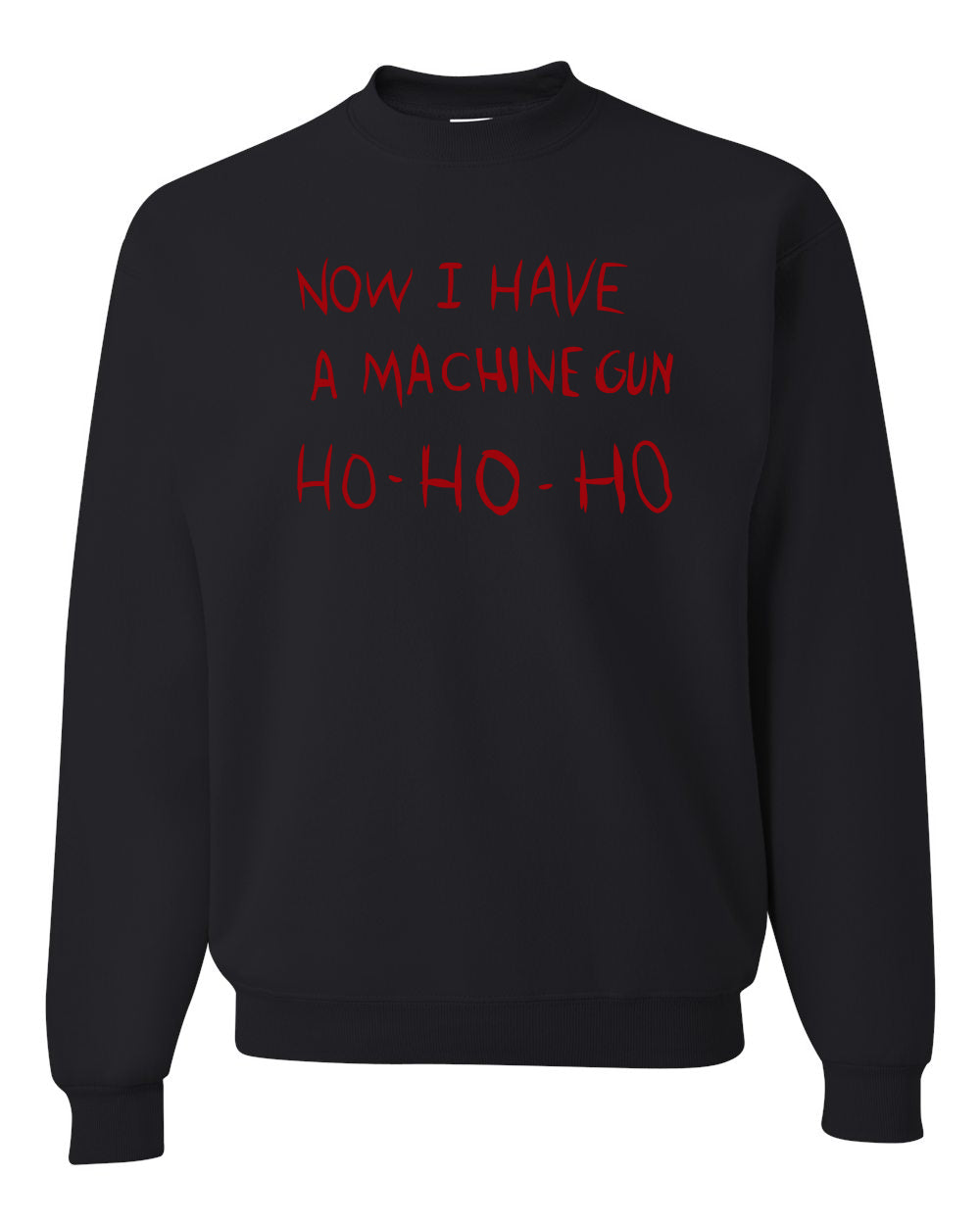 Unisex Ugly Xmas Crewneck Sweater Sweatshirt Die Hard Now I Have a Machine Gun Ho ho ho Ugly Christmas Sweater Unisex Crewneck Sweatshirt