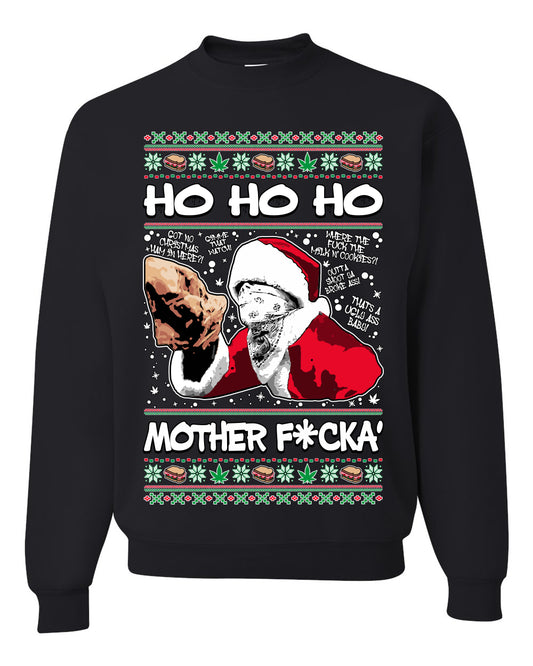 Friday Hood Santa , Merry Christmas Tee, Ugly Christmas,  Sweater Unisex Crewneck Sweatshirt