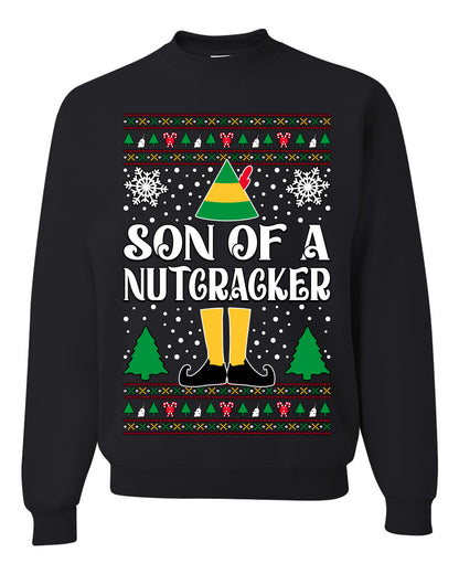 Son Of A Nutcracker Christmas Movie Quote, Christmas Gifts, Funny Xmas Gift Idea, Ugly Christmas Sweater Unisex Crewneck Sweatshirt