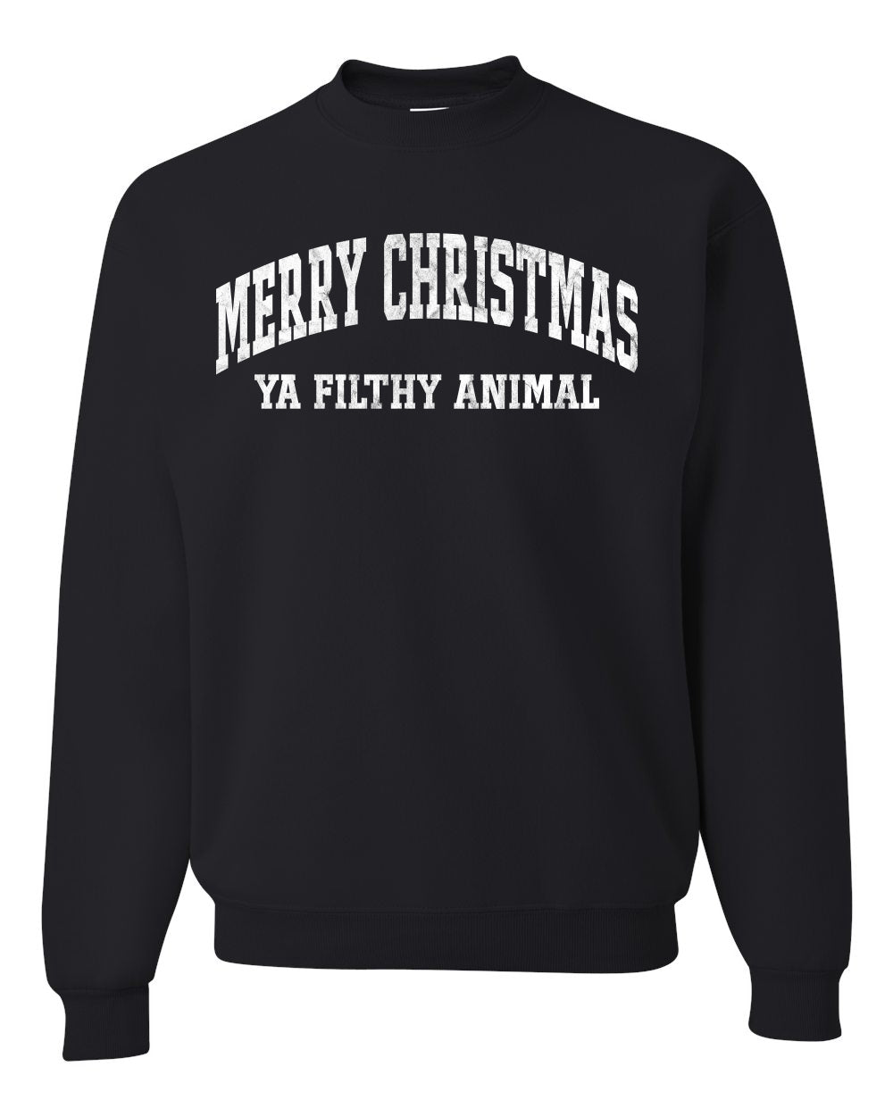 Vintage Movie Quote Merry Christmas Filthy Animal, Christmas Gifts, Funny Xmas Gift Idea, Ugly Christmas Sweater Unisex Crewneck Sweatshirt