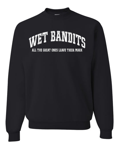 Vintage Movie Quote Wet Bandits Leave They're Mark, Christmas Gifts, Funny Xmas Gift Idea, Ugly Christmas Sweater Unisex Crewneck Sweatshirt