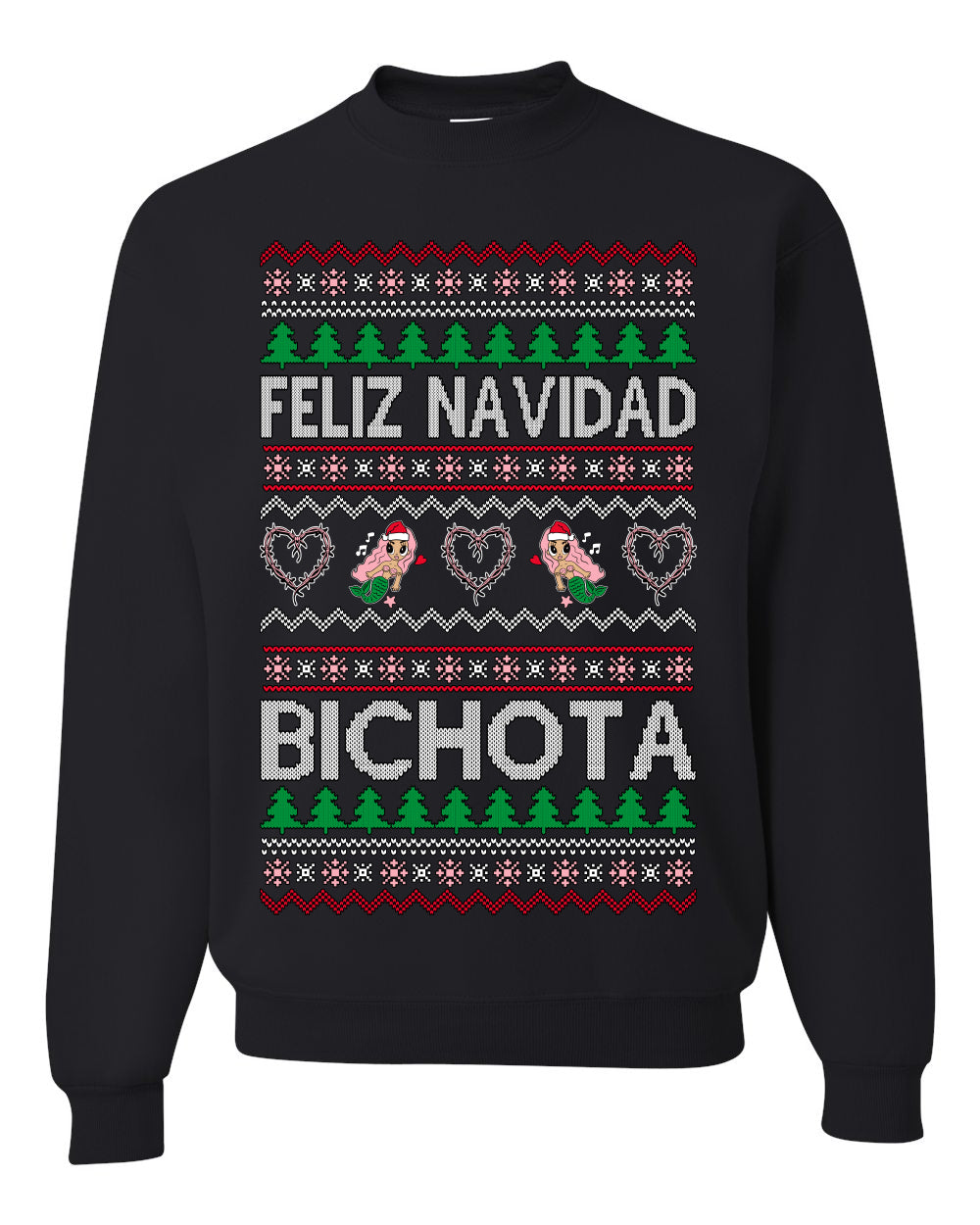 Feliz Navidad Bichota, Christmas Gifts, Funny Xmas Gift Idea, Ugly Christmas Sweater Unisex Crewneck Sweatshirt