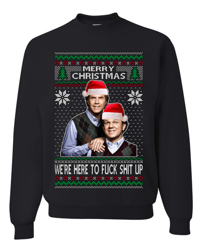 New Step Brothers Funny Movie, Christmas Gifts, Funny Xmas Gift Idea, Ugly Christmas Sweater Unisex Crewneck Sweatshirt