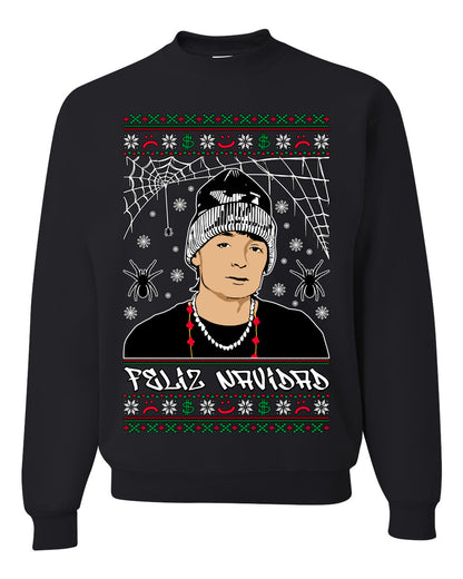 Peso Feliz Navidad Pluma, Feliz Navidad, Christmas Gifts, Funny Xmas Gift Idea, Ugly Christmas Sweater Unisex Crewneck Sweatshirt