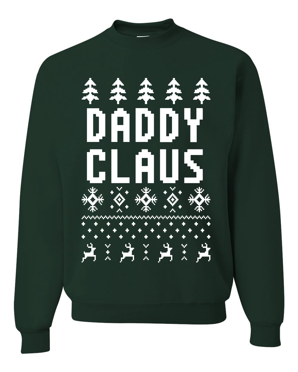 Unisex Ugly Xmas Graphic Crewneck Sweater Sweatshirt Daddy Claus Ugly Christmas Sweater Unisex Crewneck Sweatshirt