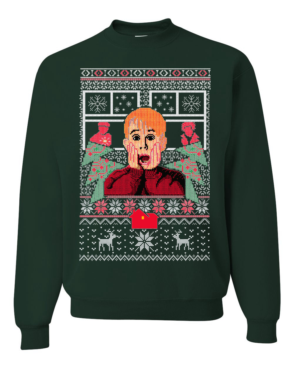 Kevin Merry Xmas Movie Fan, Christmas Gifts, Funny Xmas Gift Idea, Ugly Christmas Sweater Unisex Crewneck Sweatshirt