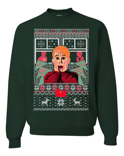 Kevin Merry Xmas Movie Fan, Christmas Gifts, Funny Xmas Gift Idea, Ugly Christmas Sweater Unisex Crewneck Sweatshirt