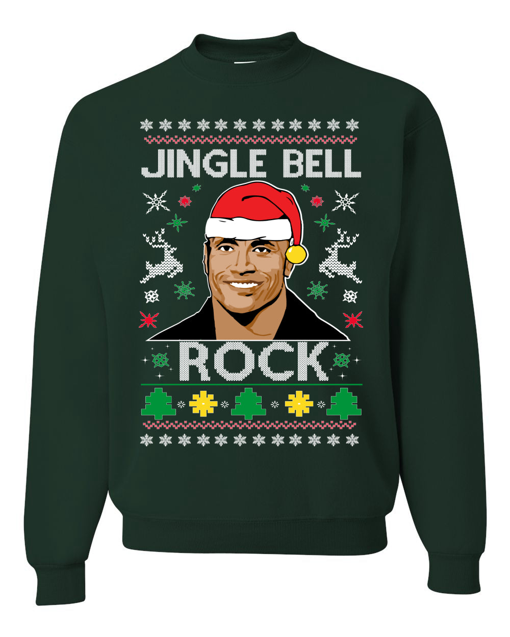 Jingle Bell Rock, Christmas Gifts, Funny Xmas Gift Idea, Ugly Christmas Sweater Unisex Crewneck Sweatshirt