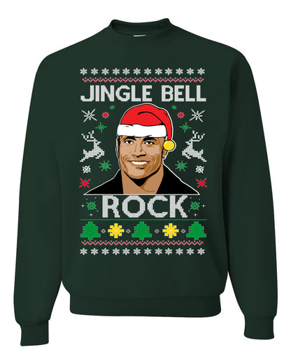 Jingle Bell Rock, Christmas Gifts, Funny Xmas Gift Idea, Ugly Christmas Sweater Unisex Crewneck Sweatshirt