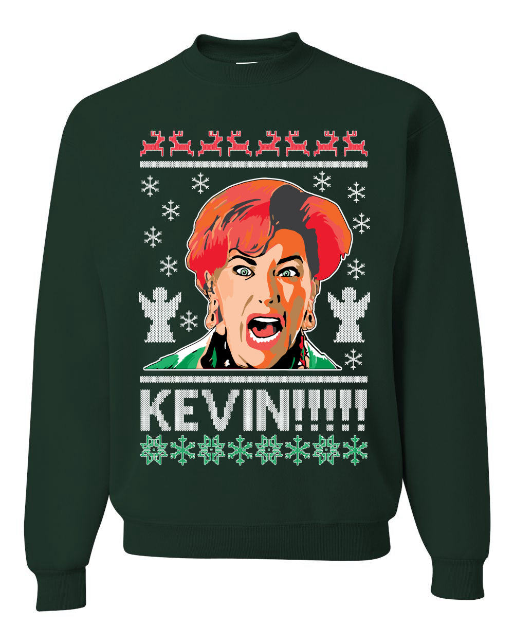 Kevin!!! Xmas Movie Classic, Christmas Gifts, Funny Xmas Gift Idea, Ugly Christmas Sweater Unisex Crewneck Sweatshirt