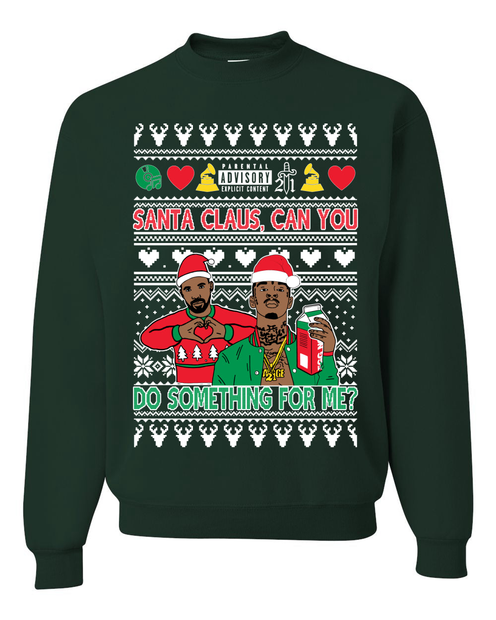 Santa Claus, Can You Do Something For Me? ,Christmas Gifts, Funny Xmas Gift Idea, Ugly Christmas Sweater Unisex Crewneck Sweatshirt