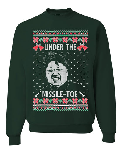 Under The Missle Toe ,Christmas Gifts, Funny Xmas Gift Idea, Ugly Christmas Sweater Unisex Crewneck Sweatshirt