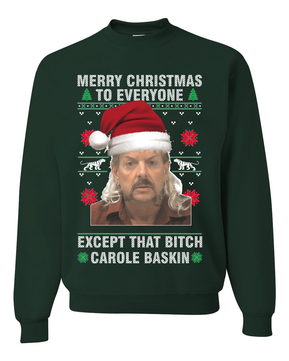 Merry Christmas To Everyone Except that bitch, Christmas Gifts, Funny Xmas Gift Idea, Ugly Christmas Sweater Unisex Crewneck Sweatshirt