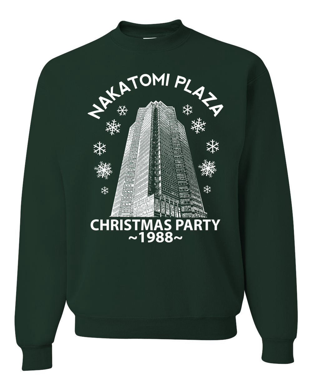 Classic McClane 1988 Nakatomi Plaza Ugly Longsleeve Christmas Sweater for Men Ugly Christmas Sweater Unisex Crewneck Sweatshirt