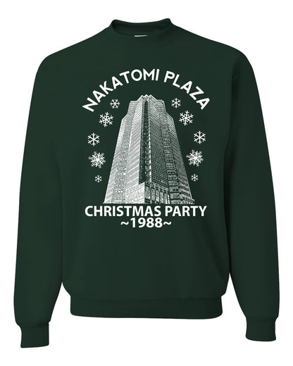 Classic McClane 1988 Nakatomi Plaza Ugly Longsleeve Christmas Sweater for Men Ugly Christmas Sweater Unisex Crewneck Sweatshirt