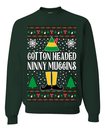 Cotton Headed Muggins Christmas Movie Quote, Christmas Gifts, Funny Xmas Gift Idea, Ugly Christmas Sweater Unisex Crewneck Sweatshirt