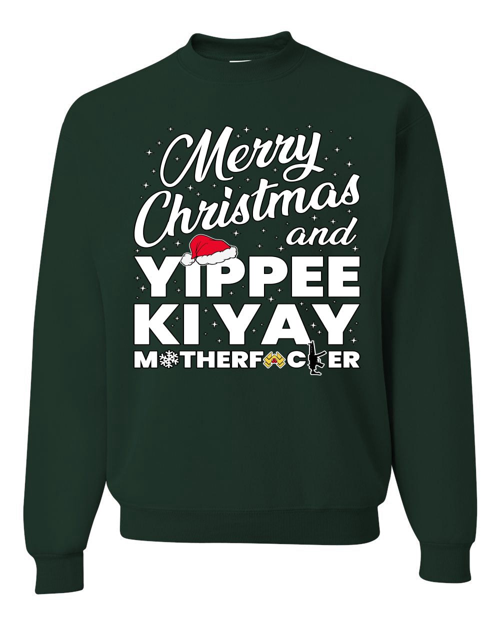 Merry Christmas and Yippee Ki Yay MOFO Ugly Christmas Sweater, Christmas Gifts, Funny Xmas Gift Idea, Unisex Crewneck Sweatshirt