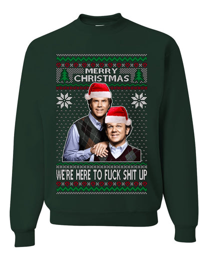 New Step Brothers Funny Movie, Christmas Gifts, Funny Xmas Gift Idea, Ugly Christmas Sweater Unisex Crewneck Sweatshirt