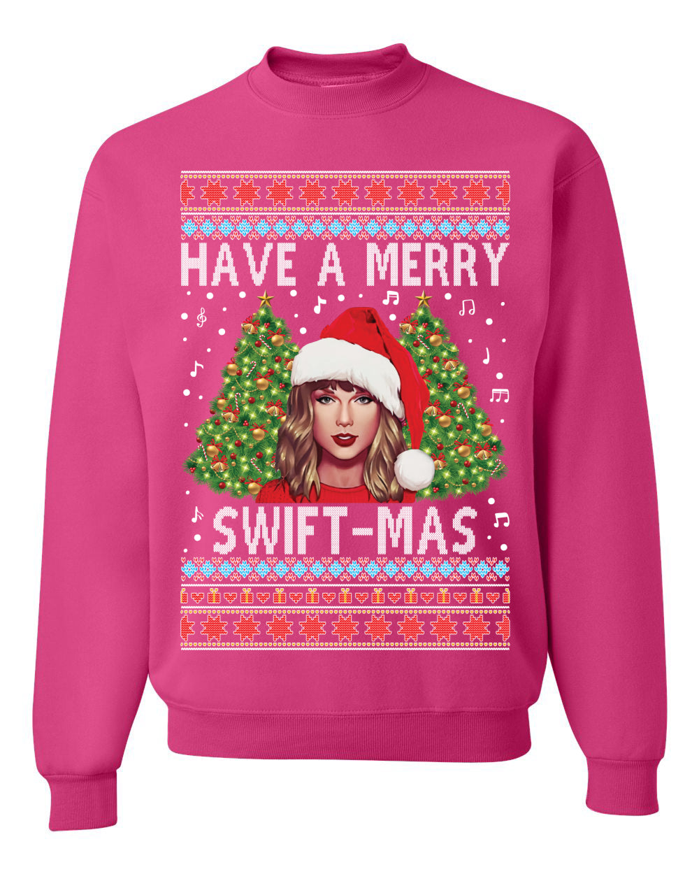 Merry Swiftmas Christmas Sweater, Christmas Gifts, Funny Xmas Gift Idea,Swiftie shirt Ugly Christmas Sweater Unisex Crewneck Sweatshirt