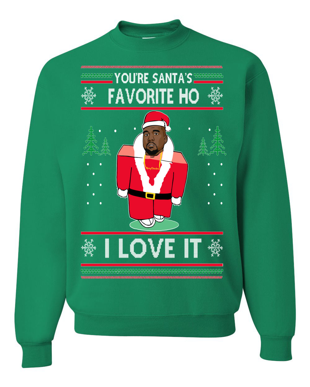 Santas Favorite Ho | Xmas Ye I Love It, Christmas Gifts, Funny Xmas Gift Idea, Ugly Christmas Sweater Unisex Crewneck Sweatshirt